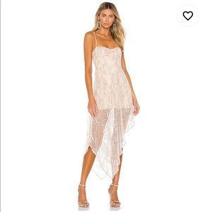NBD Julian Dress in Nude & Black
